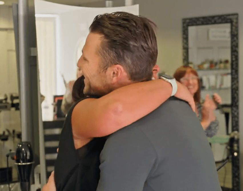 The reality star gave Leeza a hug when he revealed why he was there