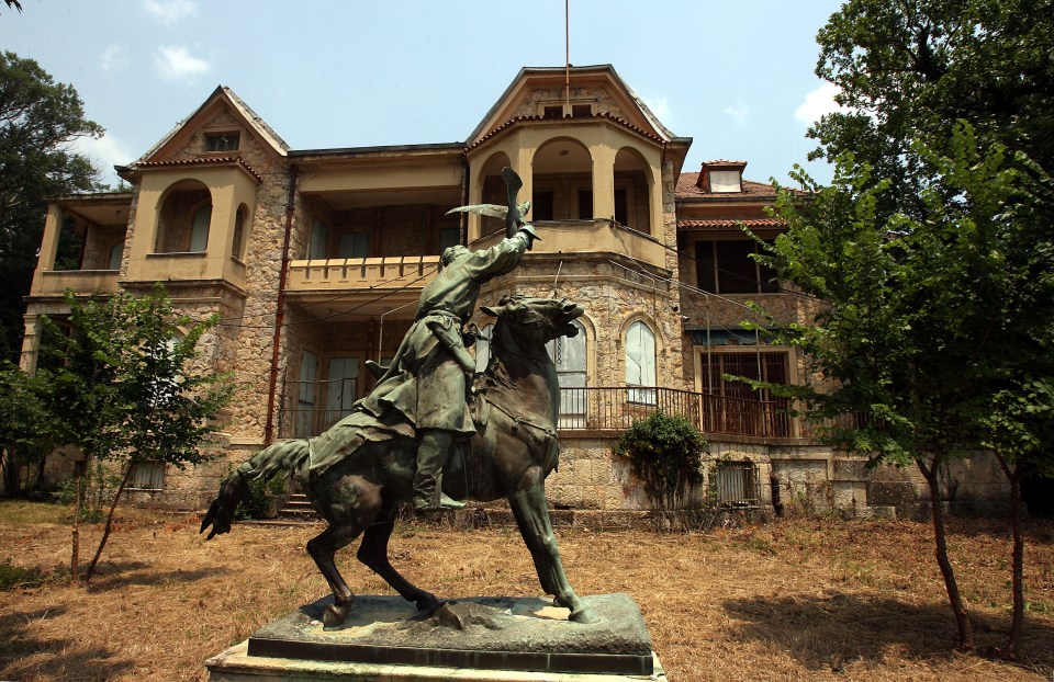 The palace building at the former royal estate in Tatoi