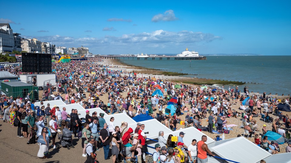 Eastbourne seafront attracts hoards of tourists every year