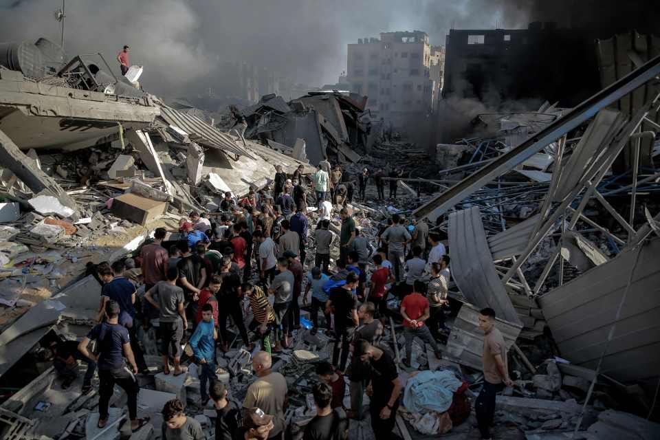 Entire neighbourhoods have been flattened as 6,000 Palestinians are said to have been killed