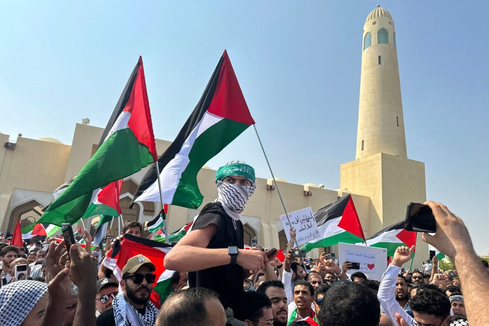 In Doha, fierce opposition to Israel's actions has fuelled mass protests