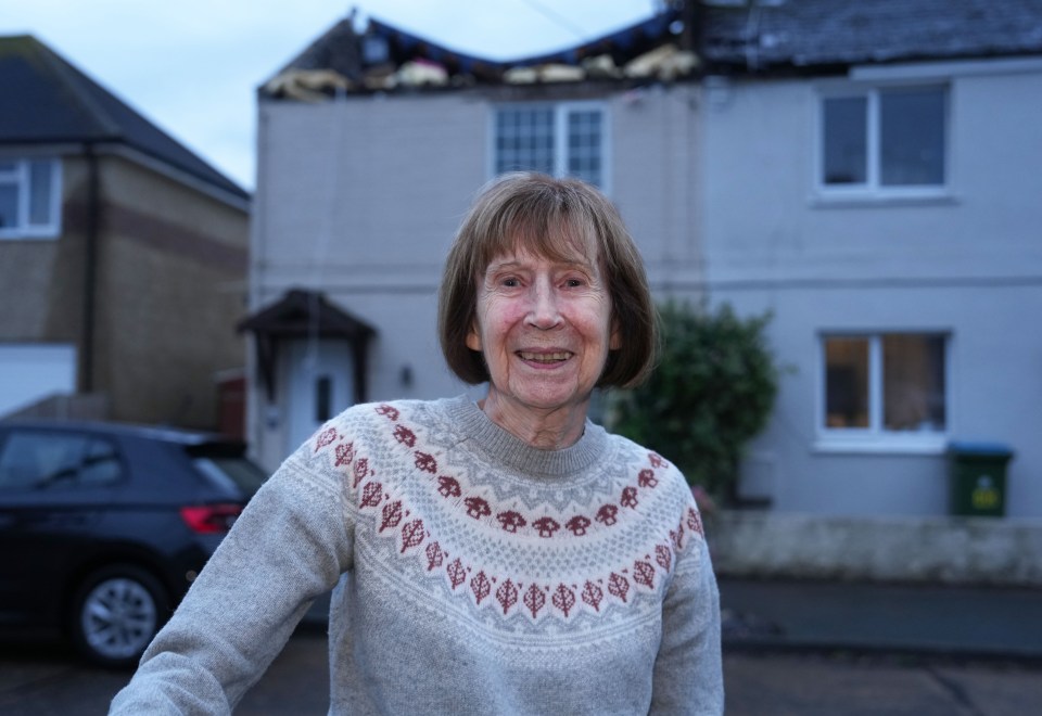 Margaret Mullineux, 89, was alone when the twister smashed into her property