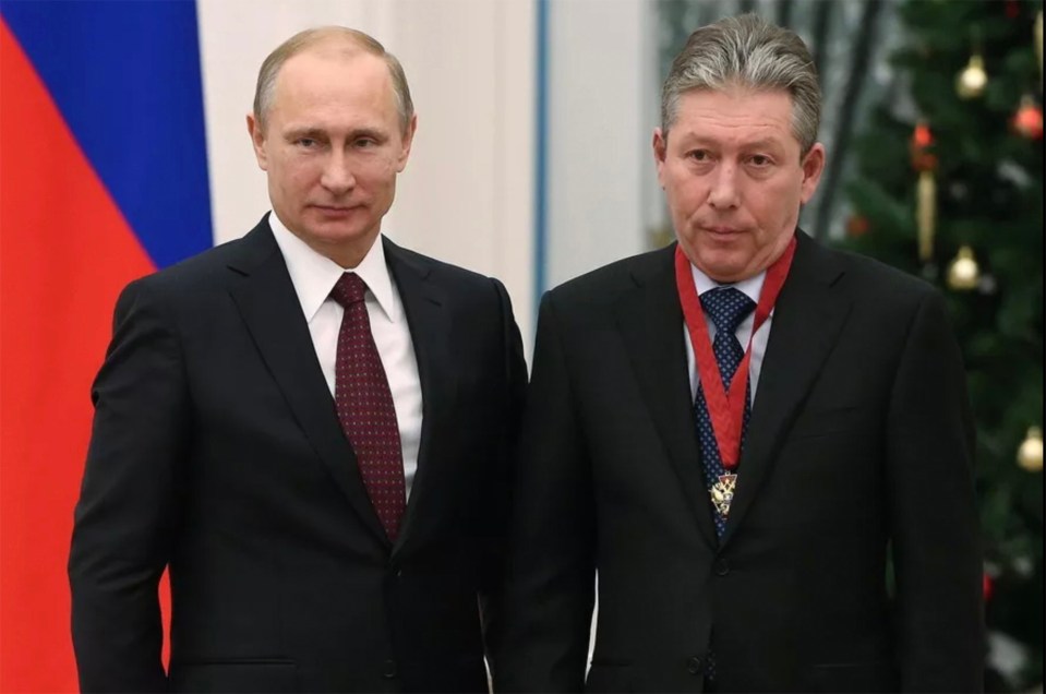 Lukoil vice-president Ravil Maganov (R), pictured with Vladimir Putin died earlier this year