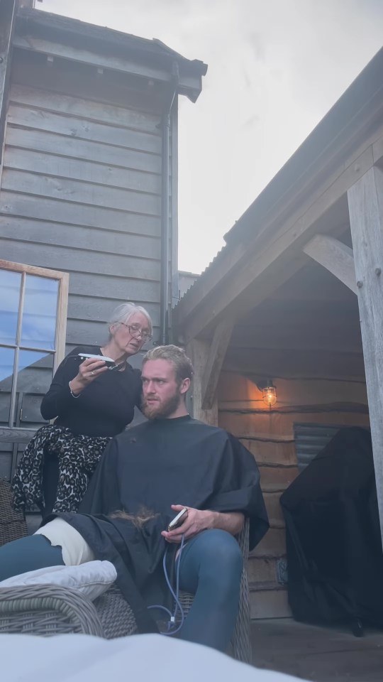 The midfielder shared a video of his hair cut on Instagram