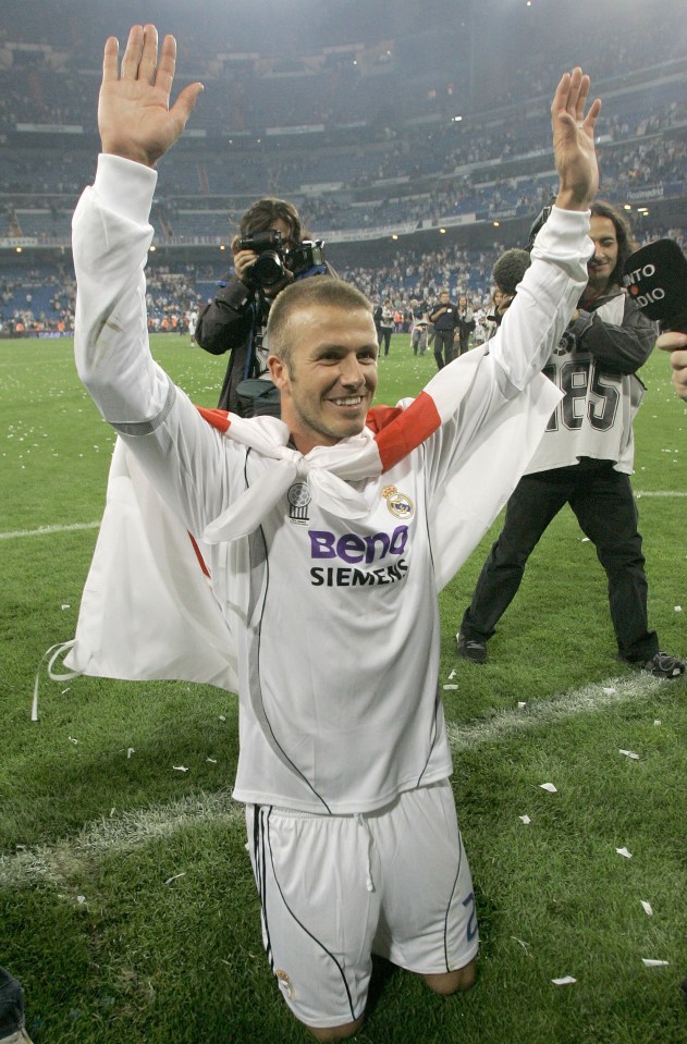 David Beckham has recalled the time he was axed from Real Madrid