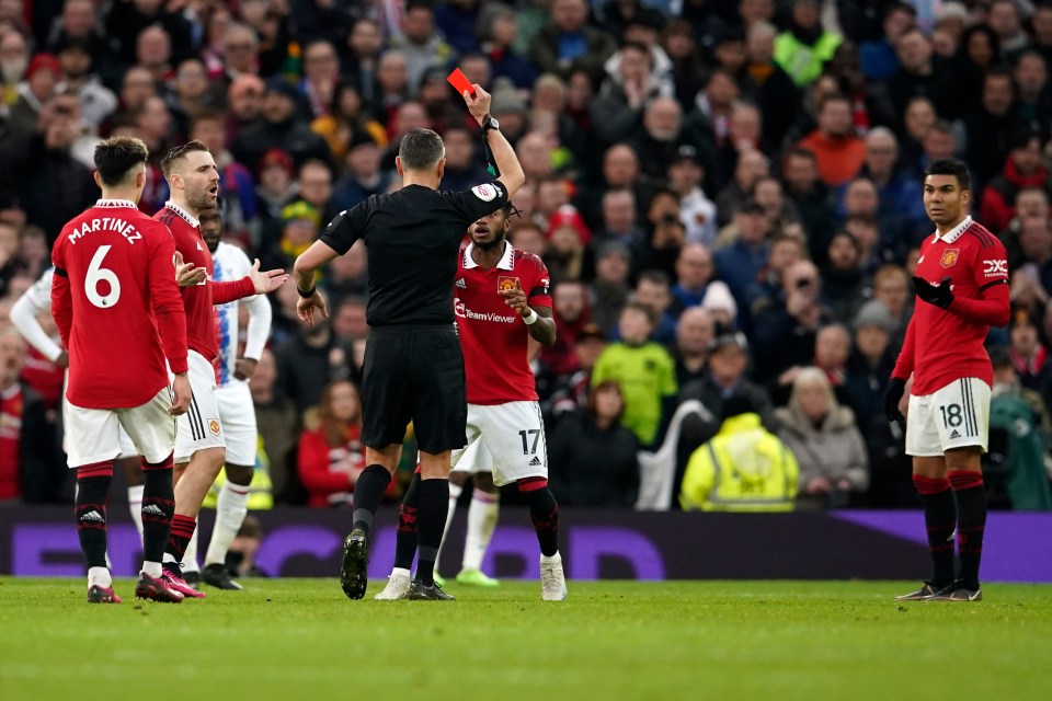 Man Utd have the worst disciplinary record in the Premier League across the last five years