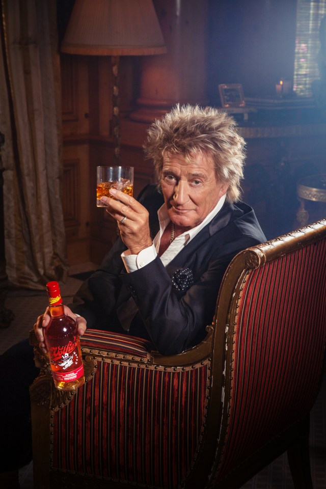 Rod Stewart and his Wolfie’s whisky