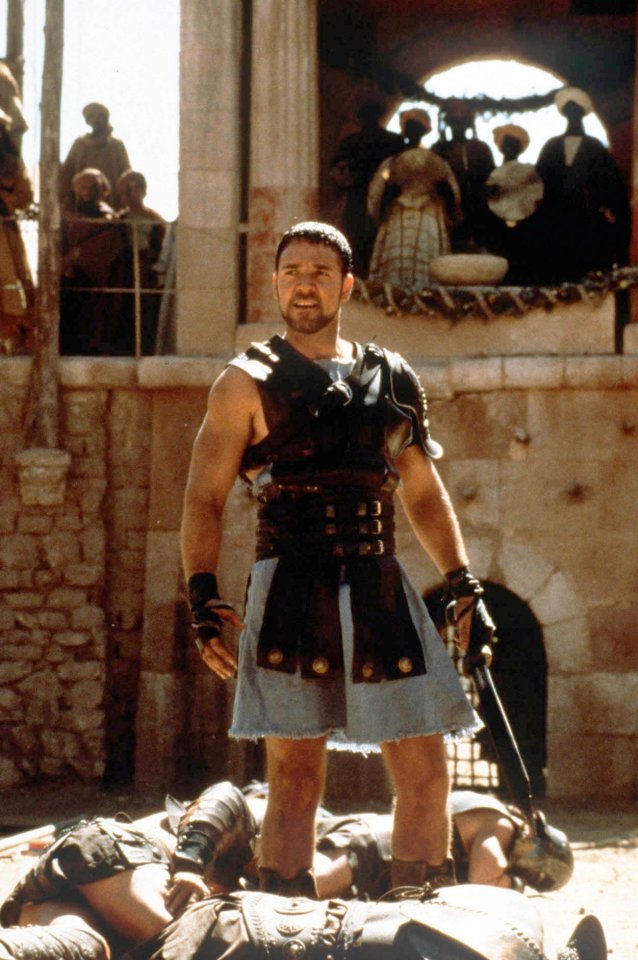 Russell Crowe played Roman general Maximus in Ridley Scott’s original Gladiator film