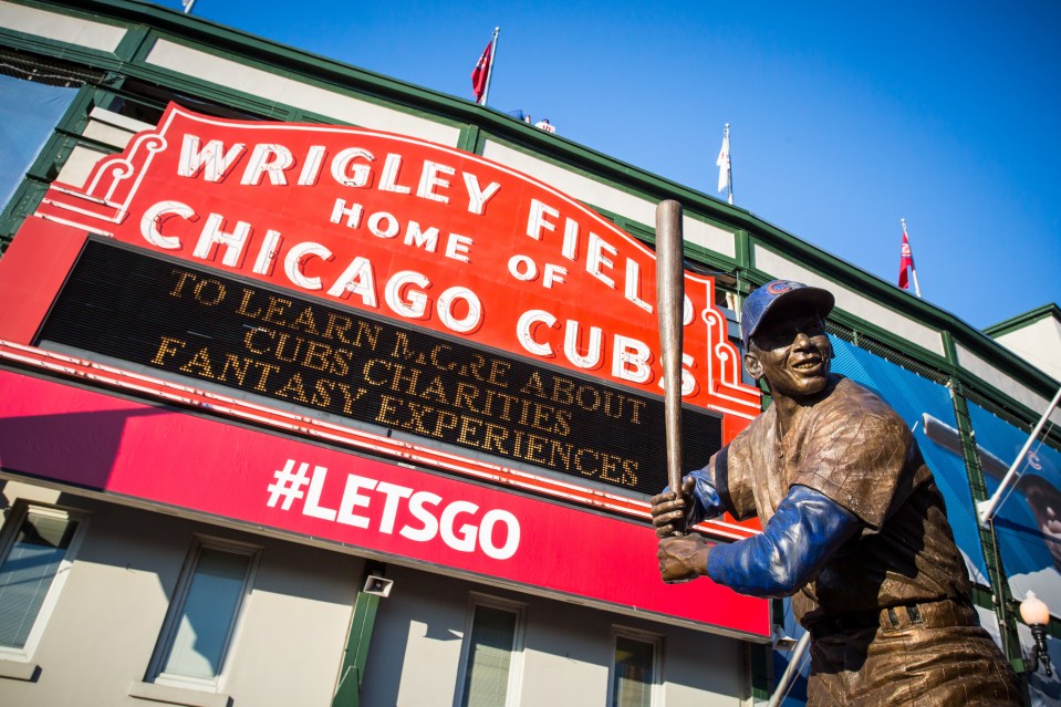 I headed towards Wrigley Field, home of the Chicago Cubs baseball team