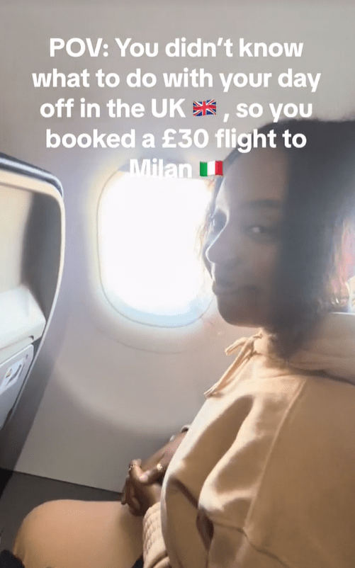 Yasmine Polson flew to Italy for the day, and she said it was cheaper than a day out in London