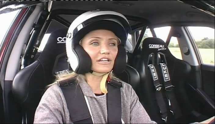 Cameron Diaz attempted to set the fastest lap times around the ‘Top Gear’ test track