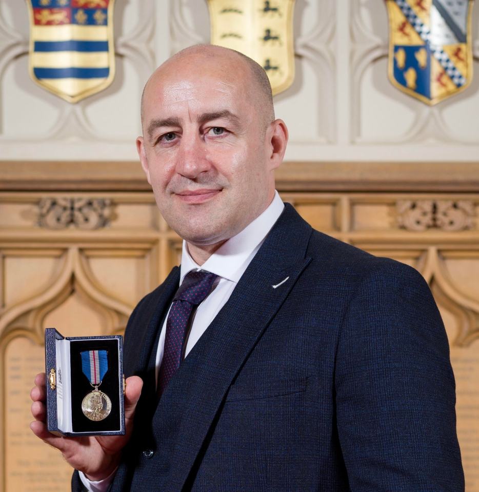 Steve was among London Bridge heroes given a Queen's Gallantry Medal