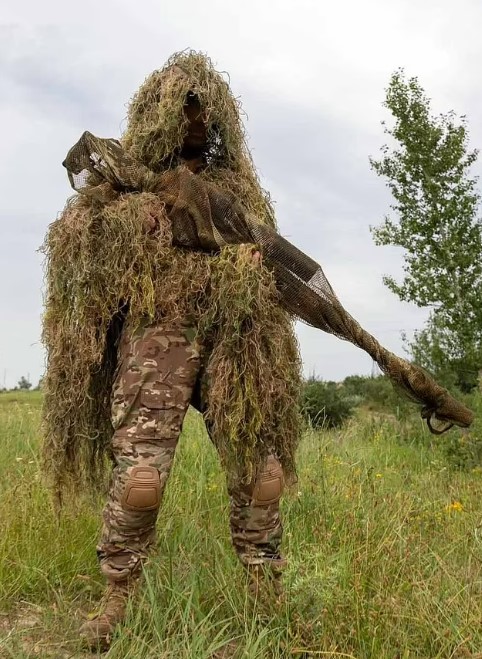 The camo outfit some of the Ghosts wear as they wait for up to 16 hours to get a kill