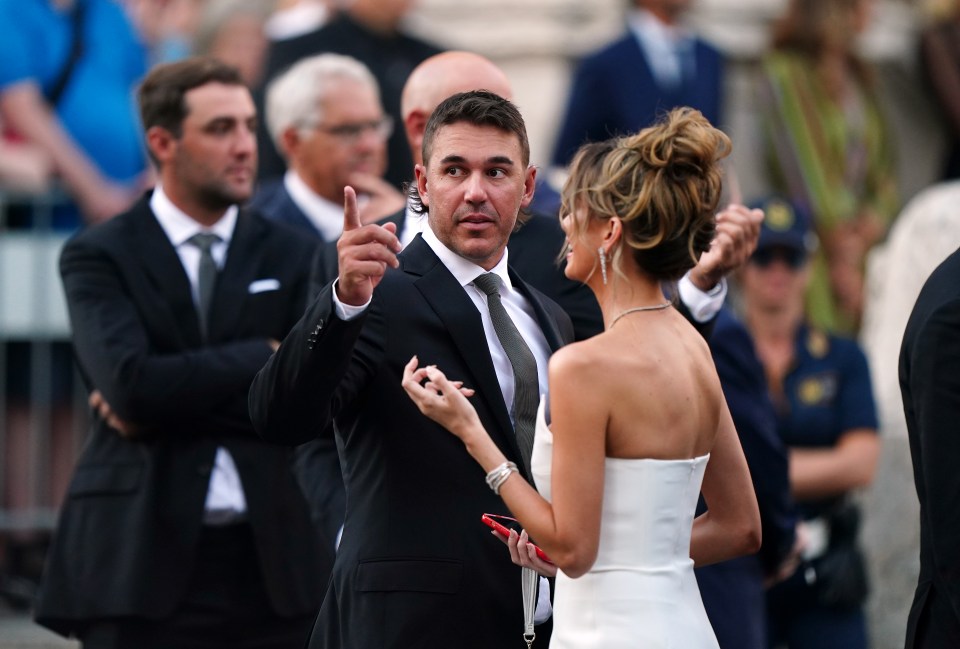 Jena joined Koepka for the Ryder Cup in Rome