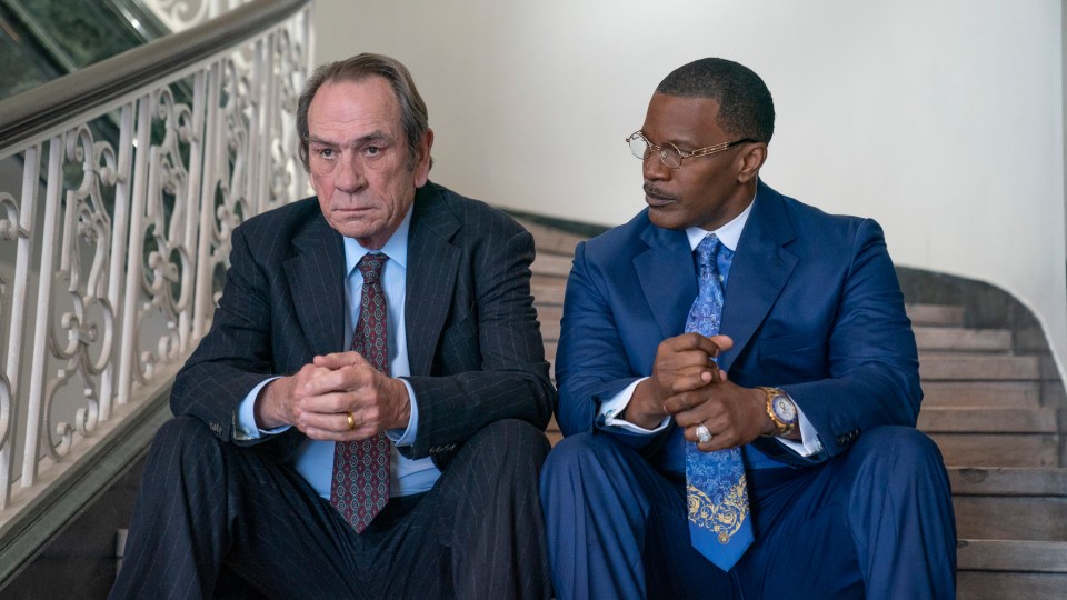  The Burial stars Tommy Lee Jones and Jamie Foxx