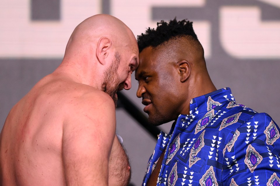 Tyson Fury throws down with Francis Ngannou in Saudi Arabia on Saturday night