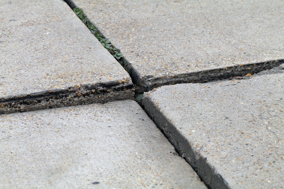 Uneven concretes slabs have caused drivers in Basildon damage to their tyres and wheels