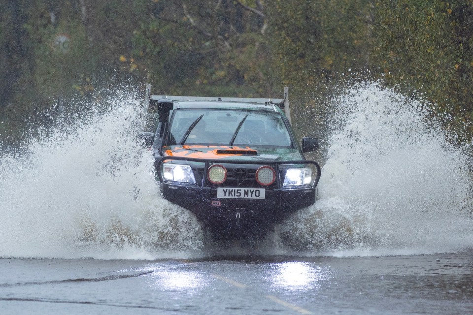 Residents in Scotland may be facing more rain today like in Lochwinnoch, Renfrewshire, on Sunday