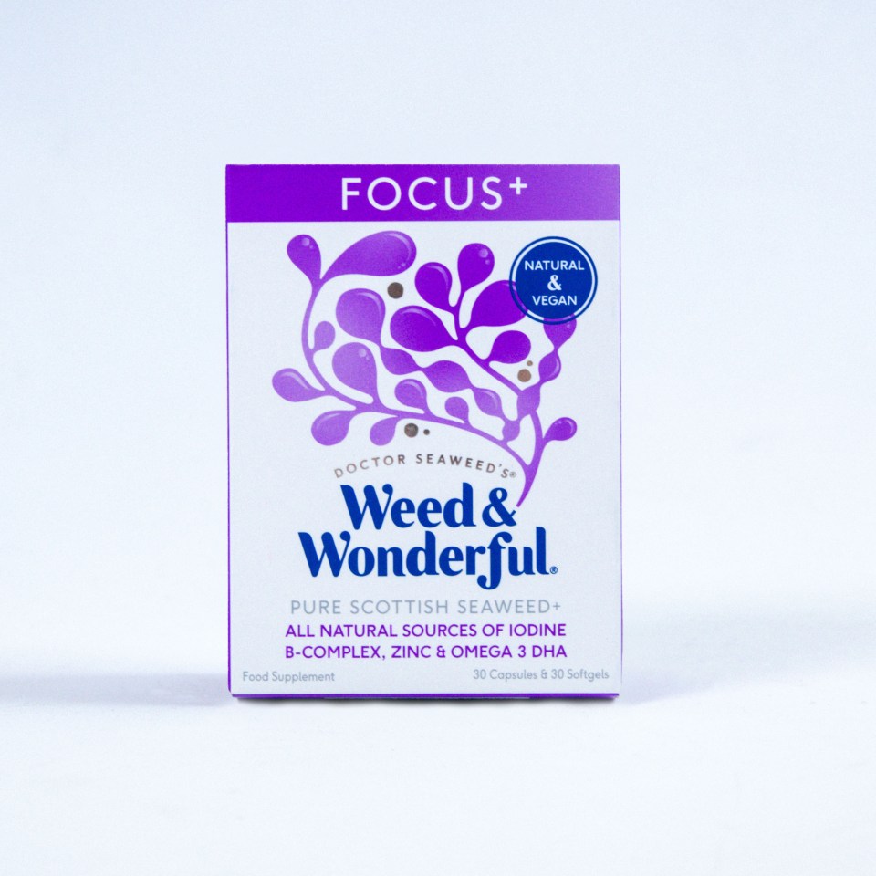 Doctor Seaweed Weed & Wonderful Focus+, two tablets a day, £32