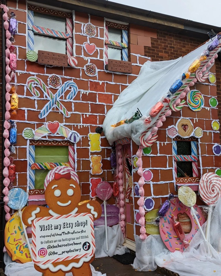 Carmen’s gingerbread house displays have attracted both flak and praise