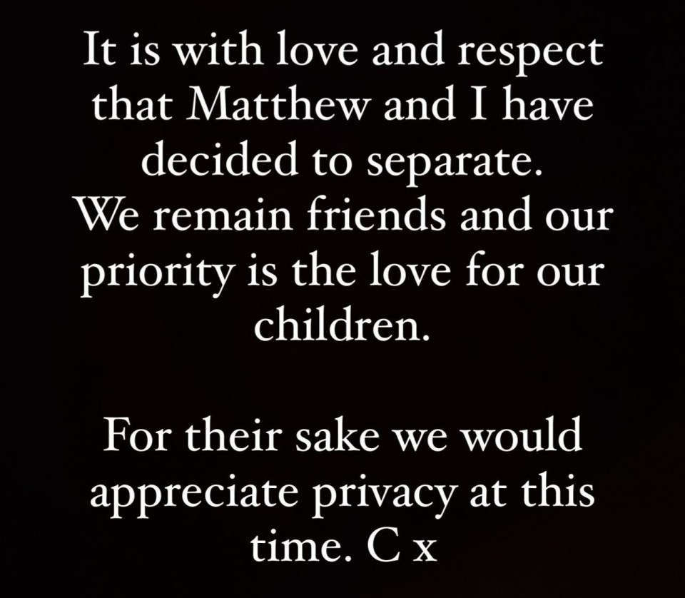 Charley and Matthew shared the same statement