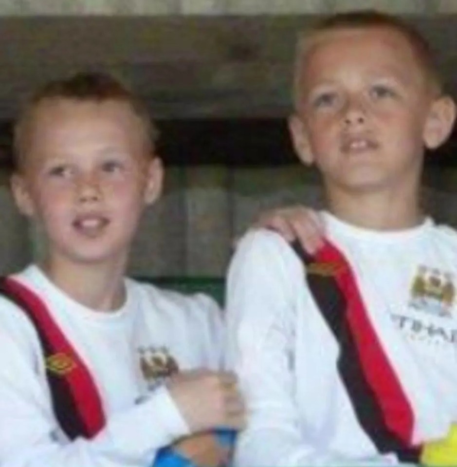 Palmer, left, spent 15 years at Man City