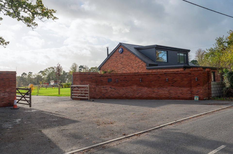 The couple applied for planning permission before building an entrance wall