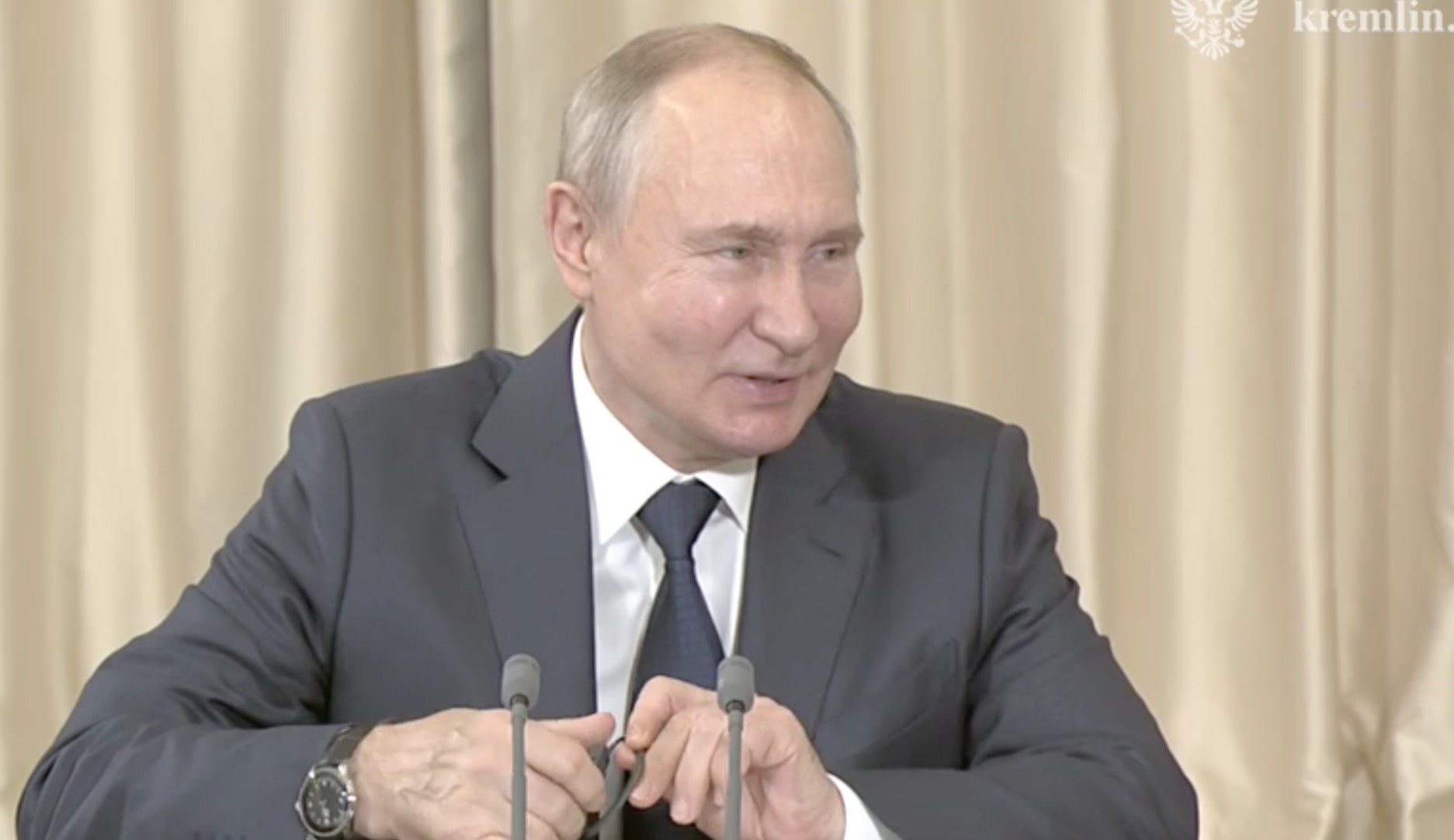 The viral footage of puffy-cheeked Putin that stirred ridicule online and sparked claims of plastic surgery to cover up his ailing health