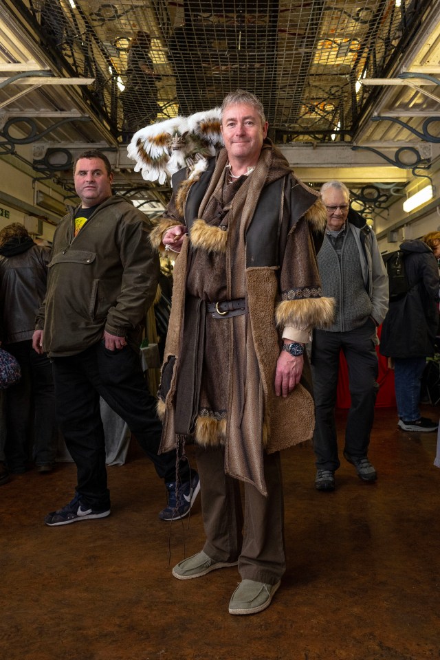 Ex-Army medic Steve ran an arts counter at the festive fair