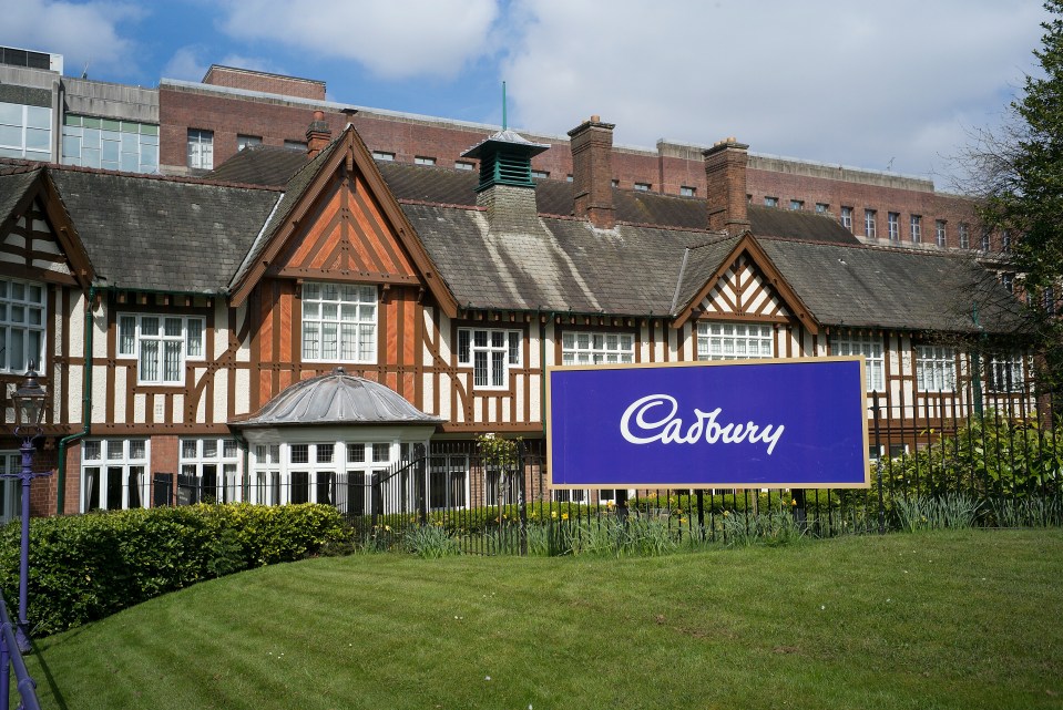 The entrance to the Cadbury factory in Bournville, Birmingham