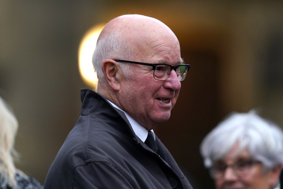 Tom Charlton, brother of Sir Bobby, after the funeral service