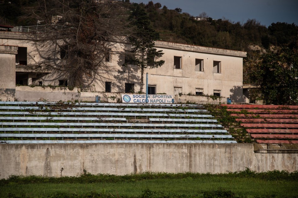 Napoli's old training ground has been left abandoned and overgrown