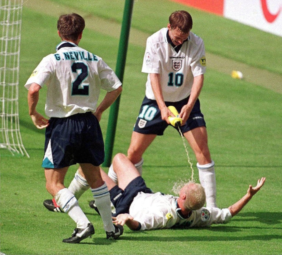 Paul Gascoigne starred in the tournament