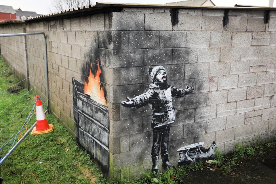 This artwork popped up in Port Talbot, Wales in 2018