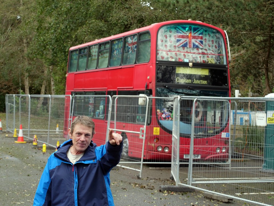 Neil's been living in the double-decker for four years