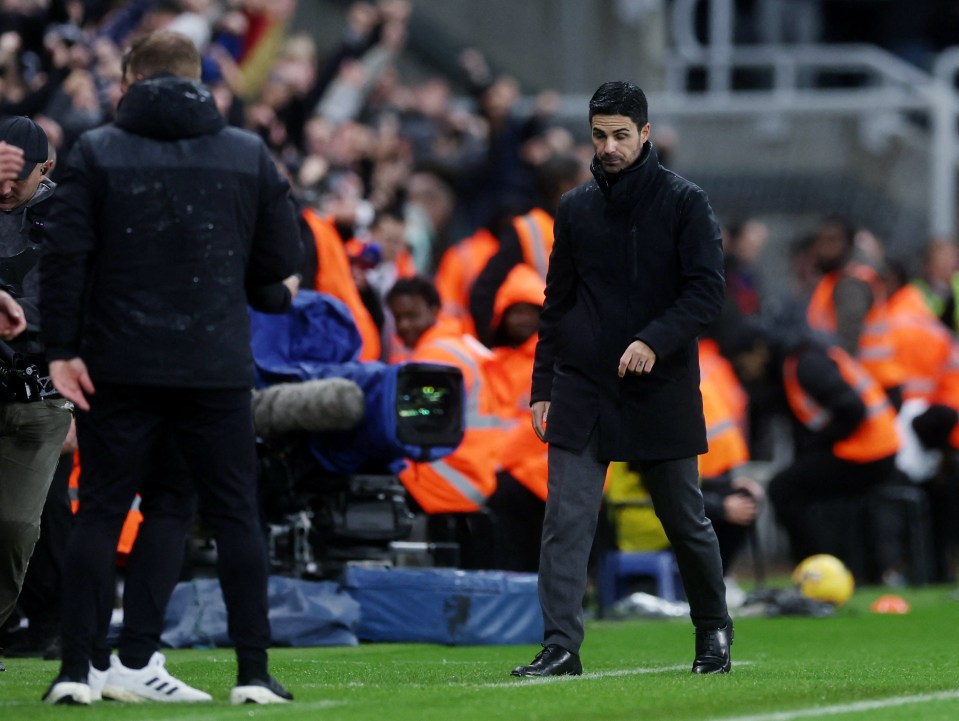 Mikel Arteta has been left fuming with the officials following Arsenal’s 1-0 loss to Newcastle