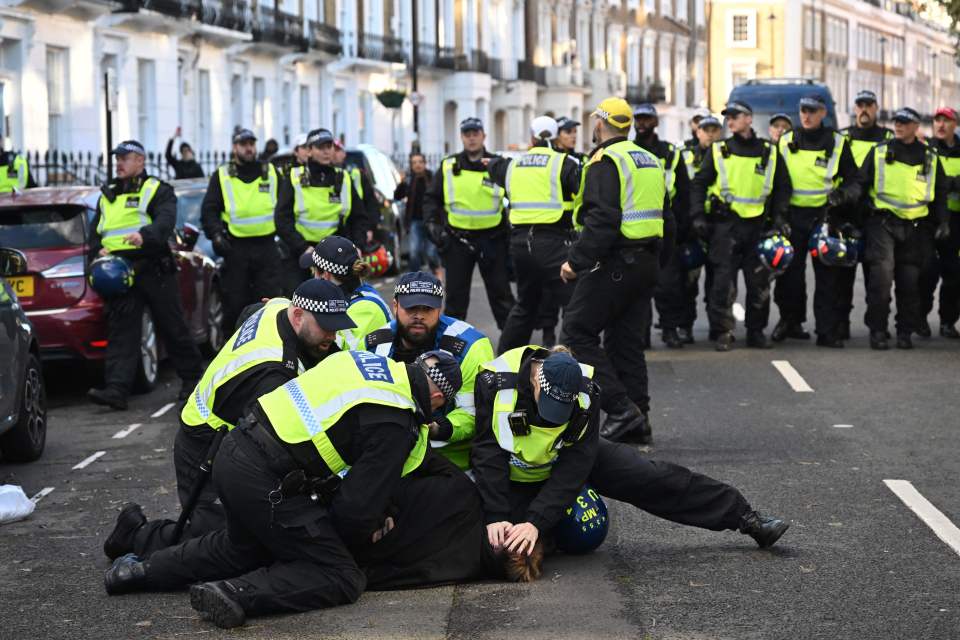 Met Police doubled its number of officers on the ground in London yesterday