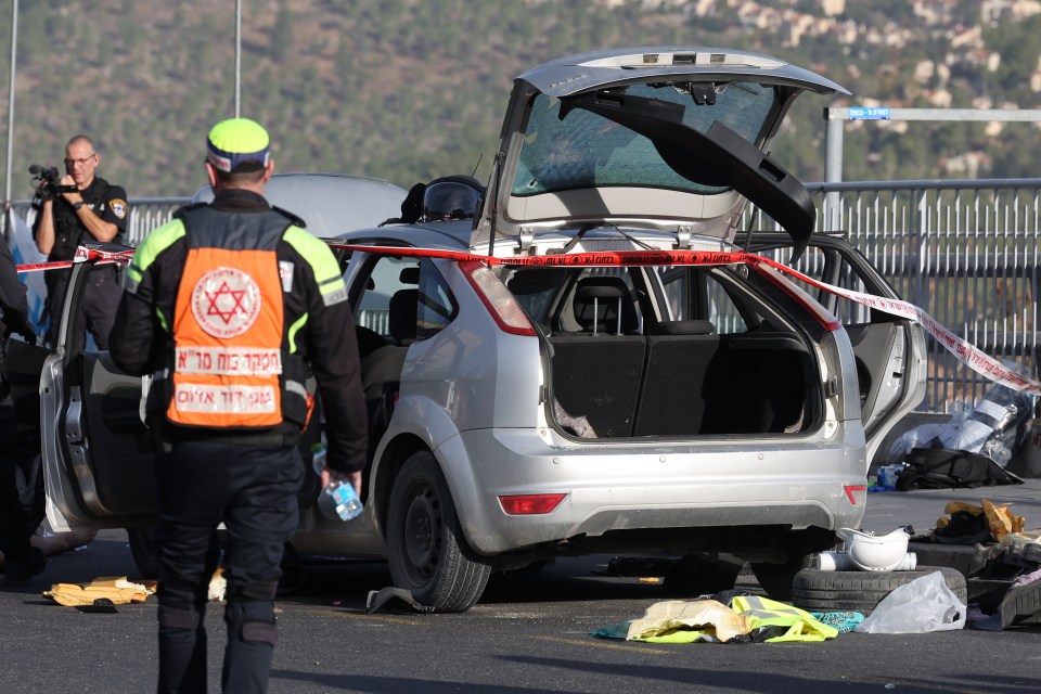 The attack happened this morning at the entrance to Jerusalem on Sderot Weizman Street