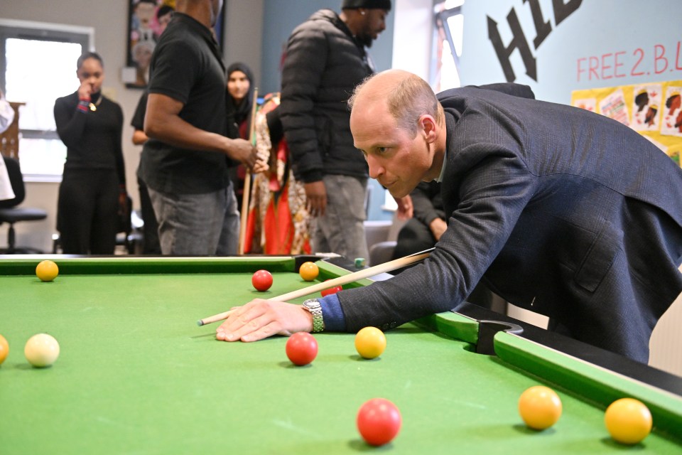 Wills then went on to play snooker at the Hideaway Youth Project