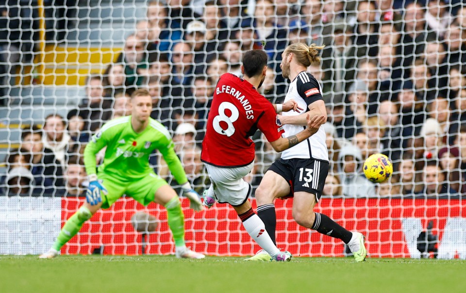 The Manchester United captain curled into the bottom corner