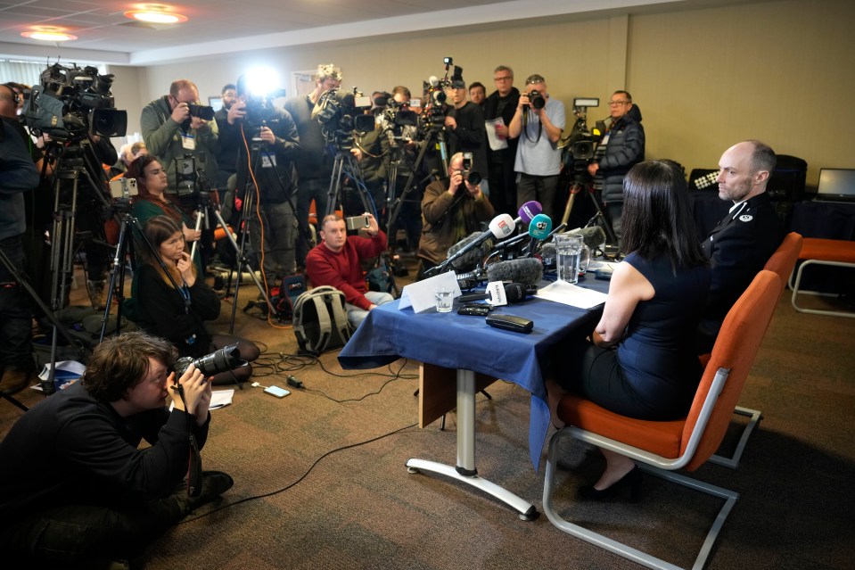 ACC Lawson and Det Supt Rebecca Smith face the media during the search for Nicola