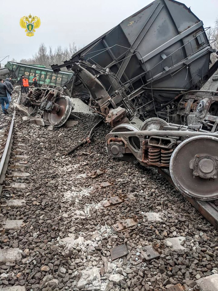 Russian sources claim partisans were behind the train ambush