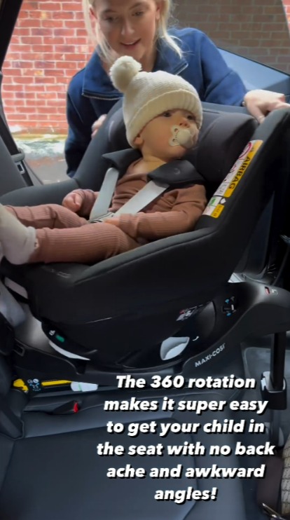 Fans weren't impressed with her choice of car seat