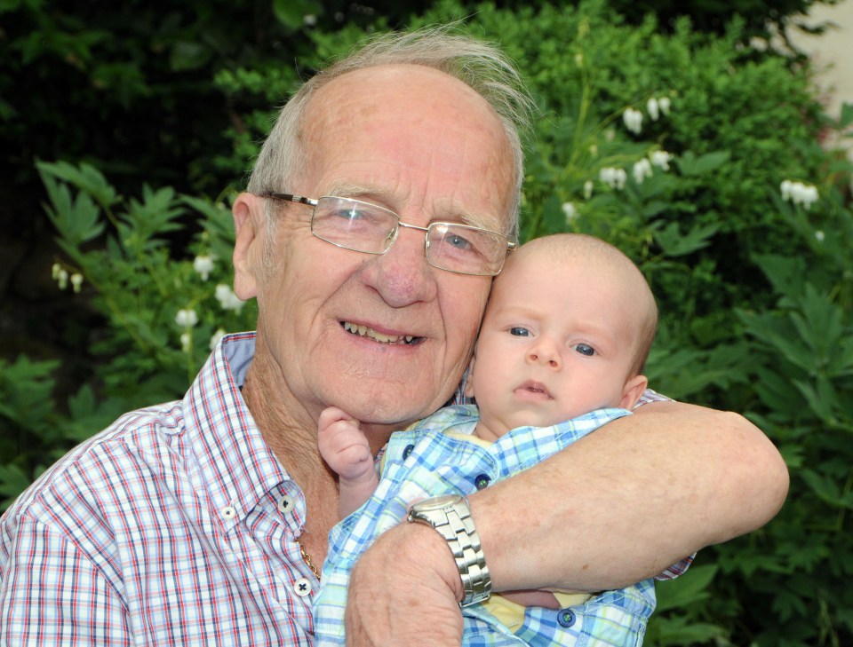 Raymond Calvert became Britain's oldest dad at the age of 78