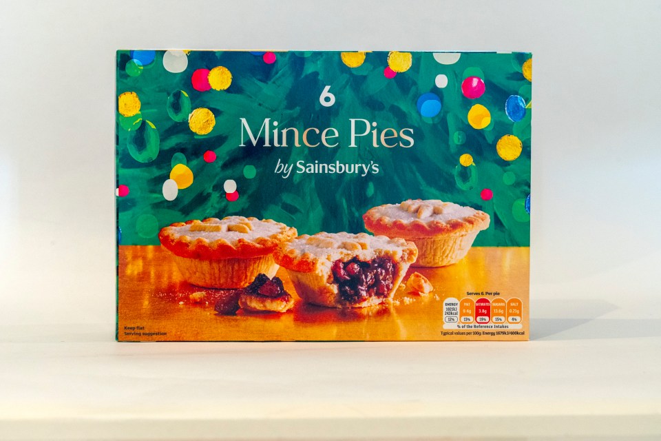 Sainsbury's had the lowest percentage of mincemeat content