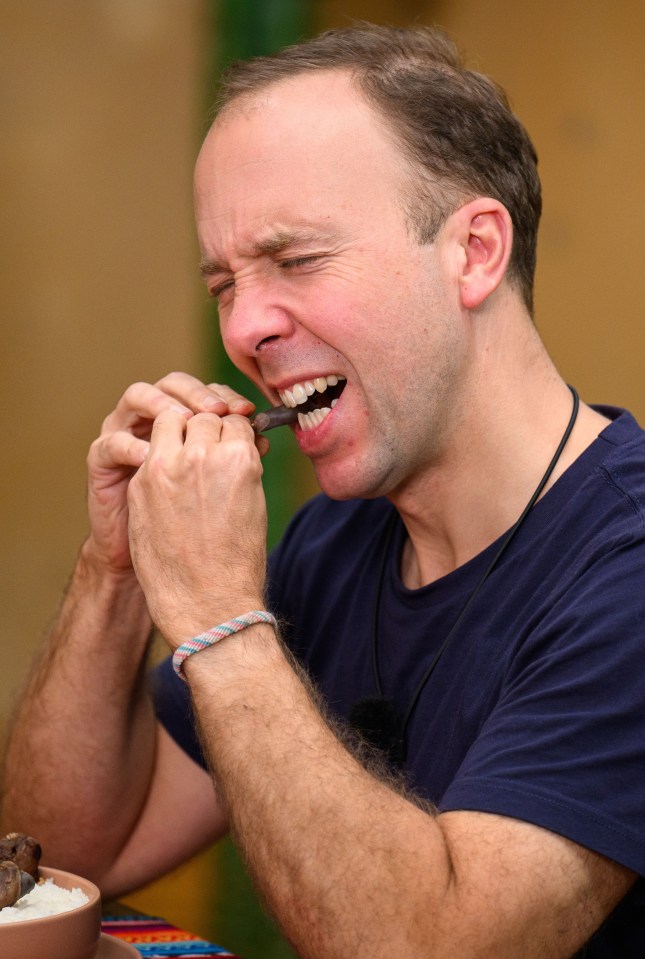 Matt Hancock’s Bushtucker Trials included eating body parts such as a camel’s penis