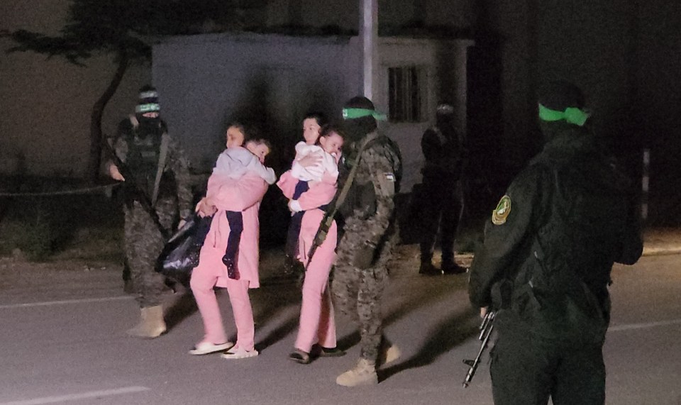 Eleven more Israeli hostages have been freed made up of nine children and two mothers including a pair of three-year-old twins