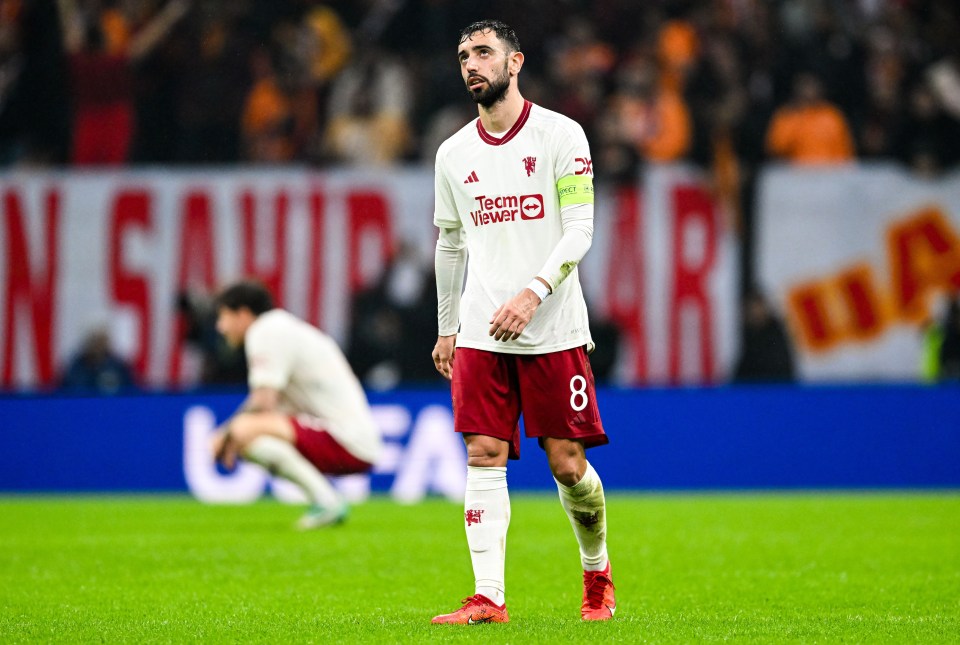 Bruno Fernandes scored but suffered another frustrating night as Man Utd captain