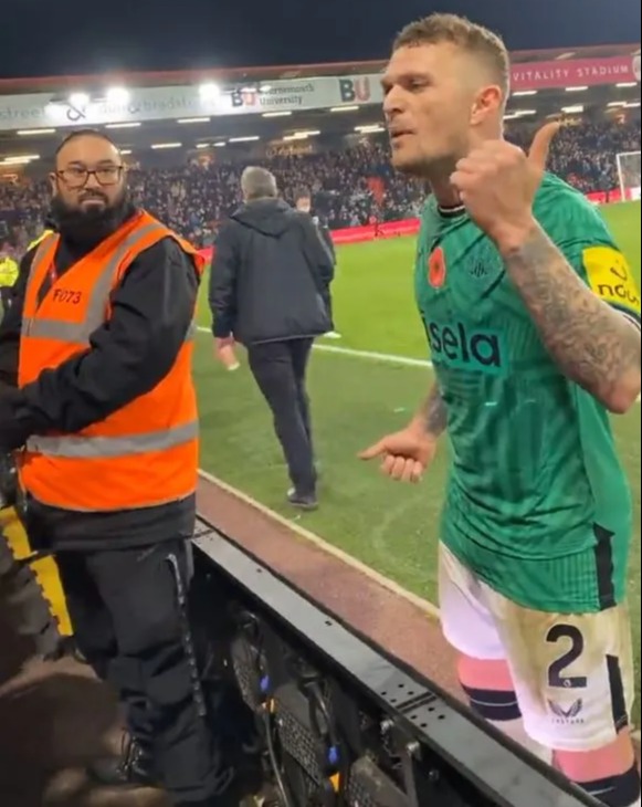 Trippier explained to the fan that Newcastle were struggling with many injuries