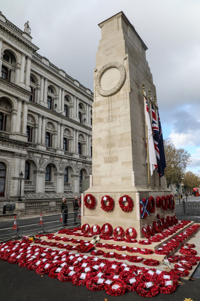 Next Sunday’s Remembrance service is to be held at The Cenotaph in Whitehall